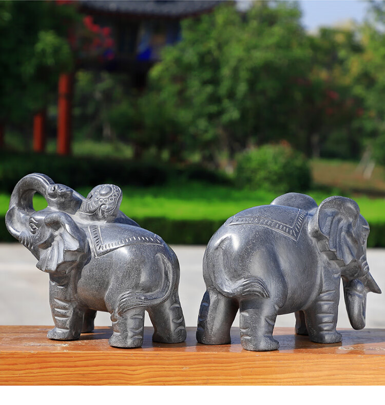 招财石雕大象石大象的寓意及幸福感的取名方法